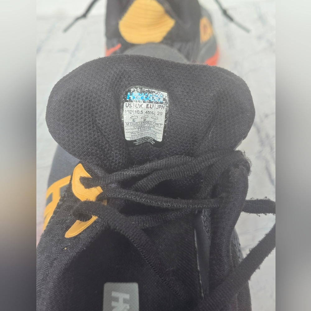 HOKA CHALLENGER ATR 7 MEN'S RUNNING SHOES IN CASTERROCK/FLAME SIZE 11. - Picture 7 of 10